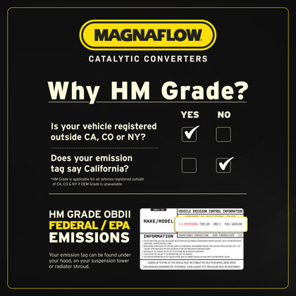 MagnaFlow HM Grade Federal / EPA Compliant Universal Catalytic Converter 99299HM
