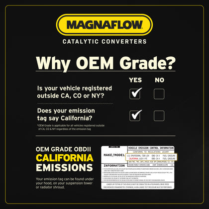 MagnaFlow OEM Grade Federal / EPA Compliant Direct-Fit Manifold Catalytic Converter 52587